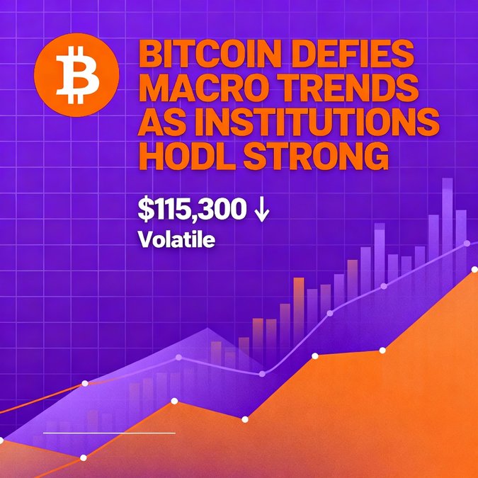 Bitcoin Defies Macro Trends as Institutions HODL Strong