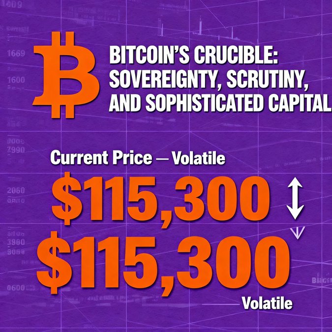Bitcoin’s Crucible: Sovereignty, Scrutiny, and Sophisticated Capital